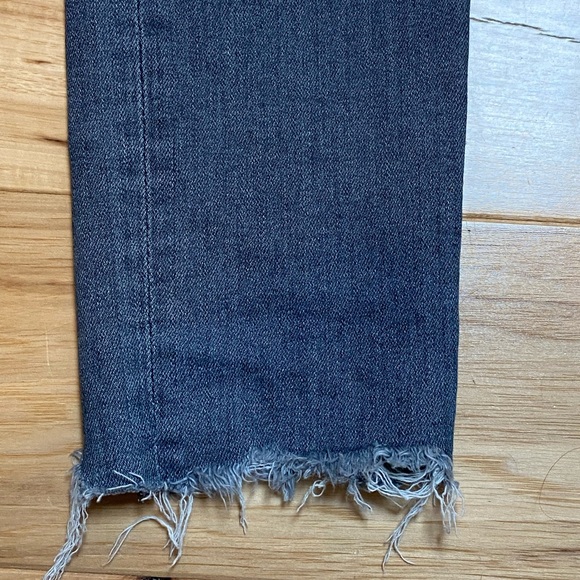 adriano goldshmeid jeans- grey farrah high waisted skinny ankle frayed. - Picture 8 of 9